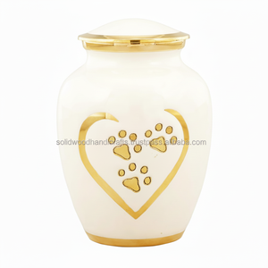 Urnas de latón de alta calidad para gatos y perros, urnas conmemorativas para mascotas funerarias para cenizas de gatos y perros, urnas al por mayor a bajo precio - Product Image 1