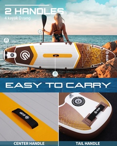 ESUP FactoryDirect Tabla de Surf Inflable de 11' 33" con Parte Superior Plegable de PVC, Portátil, Compacta, para Camping, Paseo al Atardecer, con Bomba y Bolsa - Product Image 4