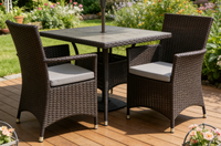 Rotin en osier de jardin en plastique plage empilable chaises de restaurant café lait jus magasins dinant la chaise