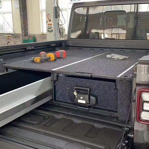 Jee P Đấu sĩ kích thước đầy đủ ngăn kéo Hệ thống 4x4 offroad nhiệm vụ nặng nề có thể khóa đôi hàng hóa lưu trữ hộp công cụ ngăn kéo với tủ lạnh thanh trượt - Product Image 2