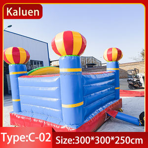 Château gonflable extérieur blanc avec souffleur 3mx3m Jouets gonflables comprenant une maison à rebond - Product Image 5