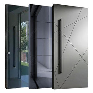 Porta d'Ingresso di Design Italiano di Lusso, Porta Esterna di Sicurezza Pivotante, Porta d'Entrata Moderna in Alluminio - Product Image 5