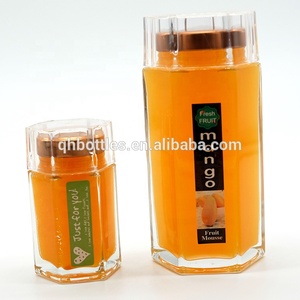 Cấp Thực Phẩm Sang Trọng Lục Giác Mật Ong Glass <span class=keywords><strong>Jar</strong></span> 50Ml 80Ml 100Ml Với Acrylic Vít Có Nắp Đậy Cho Gói Mật Ong Yến Và Mứt Khác - Product Image 2