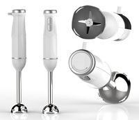 Blender Stick Elektrik Tanpa Kabel 400W Stainless Steel, Pengolah Makanan Bayi, Multifungsi Rumah Tangga