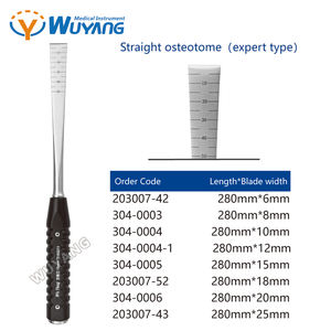 Instrument d'orthopédie, ostéotome, burin droit et incurvé, couteau à os d'orthopédie, <span class=keywords><strong>instruments</strong></span> chirurgicaux par Wuyang Medical - Product Image 2