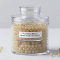 Perles à coudre en verre époxy bicône ultra transparentes de 4 mm, écologiques, durables et élégantes, pour la confection textile et la broderie.