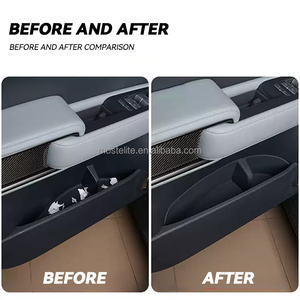 Accessoires intérieurs de <span class=keywords><strong>voiture</strong></span>, boîte de rangement de porte, ensemble de 4 pièces, boîte de rangement de poignée de porte avant et arrière en TPE pour accessoires Byd Leopard 5 - Product Image 6