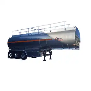 Alüminyum 42000 litre su/süt/yağ depolu yarı römork Tanker römork sıcak satış