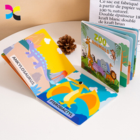 Livre ABC en carton ondulé pour enfants, apprentissage des lettres et des mots en anglais pour les filles et les garçons de 3 ans, couverture rigide