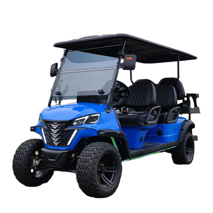 60 V Lithium-Akku 6 Sitzer elektrischer Jagd-Lifted-Golfwagen für Golfclubs