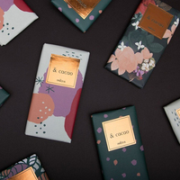 Meilleures ventes de barres de chocolat noir Enveloppé individuellement par les meilleurs artisans Vente en gros de 100g de saveurs foncées