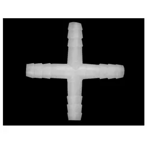 Miniatuur 1/16 Inch 4 Way Cross X Vormige Plastic Prikkeldraad Slang Buis Joiner Fitting