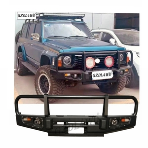 Accessoires tout-terrain <span class=keywords><strong>4x4</strong></span>, pare-chocs avant avec <span class=keywords><strong>treuil</strong></span> pour Patrol GR Y60 Wagon 1987-1997, série GQ, barre de protection - Product Image 1