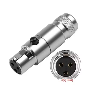 Connecteur Microphone Audio XLR <span class=keywords><strong>Mini</strong></span> Amélioré 3/4 Broches Femelle pour Soudure de Câble Droit - Product Image 5