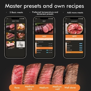 Bluetooth Wireless Food <strong>Thermometer</strong> Smart Digital Household <strong>Thermometers</strong> for Oven,<strong>BBQ</strong>,Cooking,Grilling,Drinking - Product Image 4