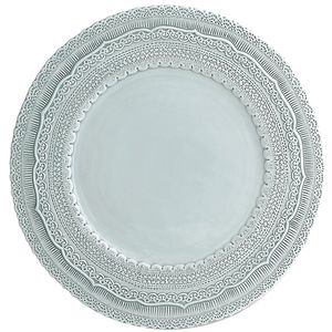 Assiettes rondes en dentelle vintage blanches élégantes Vaisselle en verre pour princesse pour mariage et fête en stock - Product Image 3