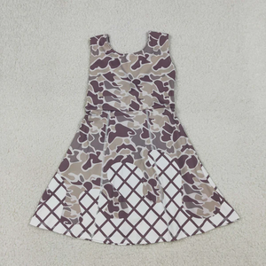 En Stock, Venta Caliente, Vestido Corto sin Mangas con Lazo para Bebés y Niñas, Diseño a Cuadros Rosa, Estilo Yoga, Largo hasta la Rodilla - Product Image 4