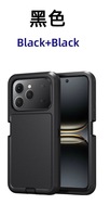 Étui de téléphone avec clip de ceinture noir en PC+TPU, vente chaude, support rotatif à 360 degrés, coque de téléphone combinée pour Tecno Spark 40 A-2631