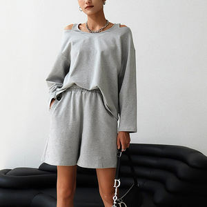 Streetwear personalizzato da <span class=keywords><strong>donna</strong></span> elegante invernale, Set di abbigliamento <span class=keywords><strong>completo</strong></span> di 2024 autunnale da <span class=keywords><strong>donna</strong></span>/ - Product Image 5