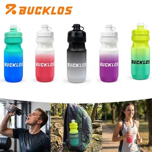 BUCKLOS 骑行水壶不含 BPA 食品级水瓶防漏 610 毫升挤压式饮水瓶适用于公路山地自行车远足健身运动 - Product Image 1