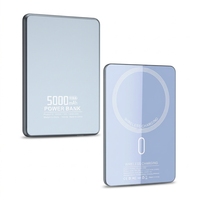 Batterie externe portable ultra-fine à charge rapide magnétique sans fil 5000 mAh Type-C 15W – Vente en gros usine