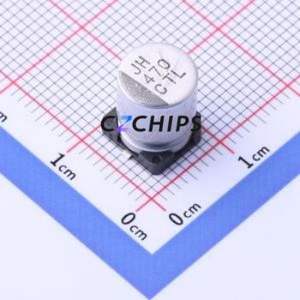 Condensador Electrolítico de Aluminio SMD 16TLV470M8X10.5, D8xL10.5mm 470uF 20% 16V 360mA-120Hz - Product Image 1