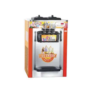 Andere Snack Machines! Best Selling Ijs Vriezer Machine 3-Smaak Yoghurt Maker 24L/H Soft Ijs Machine