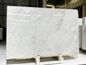 หินอ่อนอิตาลีคาร์ราร่าสีขาวธรรมชาติยี่ห้อ UnionStone แผ่นใหญ่ ขัดเงา ทันสมัย กันน้ำ เป็นมิตรกับสิ่งแวดล้อม ทนทาน ใช้ได้ทั้งภายนอก/ภายใน - Product Image 2