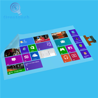 Film aluminium tactile interactif pour écran de projecteur, 40 points, 65 pouces, Super stable