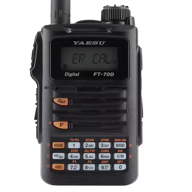Handheld Transceiver Yaesu FT-70DR 5w Dual Band C4FM FDMA DMR Digital Analog Two-Way Radio Ham FM