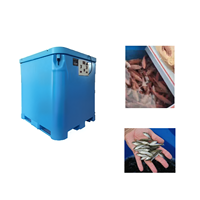 Réservoir de stockage 1000L pour le transport de poissons vivants et l'étang de maintien d'élevage temporaire avec pompe d'aération