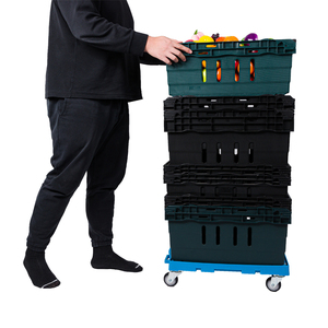 Wholesale Price Transport <strong>Flat</strong> Wheeled <strong>Cart</strong> Hand Hotel Trolley for Warehouse - Product Image 2