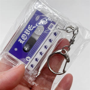 Llavero Personalizado con Diseño de Casete Vintage, Mini Álbum, CD, Canción, Regalo Musical, Llavero de Vinilo con Inducción - Product Image 3