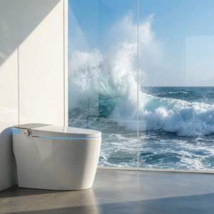 New Style Home Wc Intelligent Toilet Automatic Open <b>Sensor</b> Flush <b>Bathroom</b> Auto Close Smart Toilet with Seat Warmer - Product Image 5