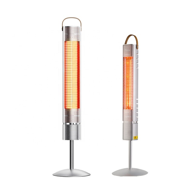 Portable Electric Heater with Turbo 2000W Remote Control IP65 Waterproof Aluminum Alloy Body up to 249 ft