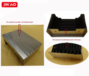Copertura a soffietto corazzata per fisarmonica JINAO flessibile in acciaio inossidabile lamellare protezione a soffietto - Product Image 3