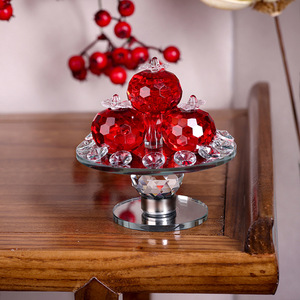 Crystal Fruit Plate With Colorful <b>Ornaments</b> For Home Decor Festival Celebration - Product Image 5