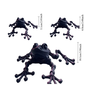 Rana di Osso Stampata in 3D, Design Moderno di Metà Secolo, Decorazione per le Festività Cinesi, Regalo - Product Image 3