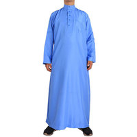 Noir Shafiq Textile Africain Marocain-thobe Omani Arabe Miroir Travail Jubba-design Drapeau Kurta Raya Pyjama pour Homme