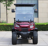 Voiturette de golf électrique tout-terrain 4 places, alimentée par batterie au lithium 72V, pour usage communautaire et touristique