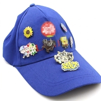 Épingle à chapeau personnalisée Épingle à capuchon en métal avec diamant Épingle à capuchon pour chapeau avec chaîne Épingle en émail