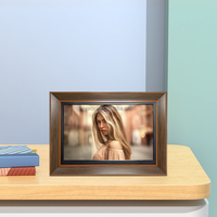 Nouveau Lecteur Photo Numérique Électronique Personnalisable 15 Pouces avec Cadre en Bois, Ports SD/USB et Télécommande (Modèle 2026)