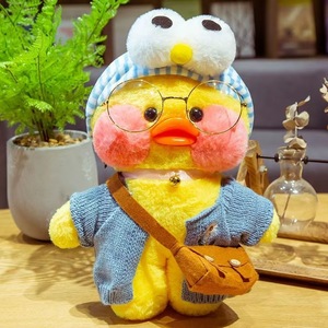 Peluche de Pato Lalafanfan Cafe Mimi, Juguete de Peluche Suave y Adorable con Diadema de Pájaro de Dibujos Animados, Regalo para Niños, Cumpleaños, Navidad - Product Image 2