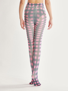 Pantis estampados personalizados para mujer, medias con letras de diseñador, de alta calidad - Product Image 2