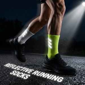 Chaussettes de course réfléchissantes pour hommes et femmes, fines, respirantes, haute visibilité, sécurité nocturne, <span class=keywords><strong>été</strong></span> - Product Image 2