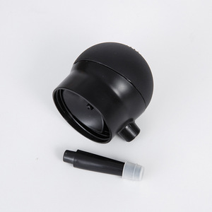 Pulvérisateur de poudre pour fibres épaississantes pour cheveux, pour couvrir la calvitie et densifier la ligne des cheveux, noir, ABS, silicone, unisexe - Product Image 1