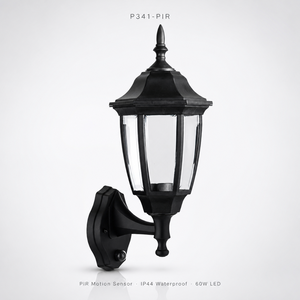 Lámpara de Pared para Jardín Exterior P341-<span class=keywords><strong>PIR</strong></span> con Sensor de Movimiento, IP44 Impermeable, 60W, Luz LED <span class=keywords><strong>Hexagonal</strong></span> - Product Image 1