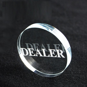 Bouton Texas Hold'em pour croupier de <span class=keywords><strong>poker</strong></span> Bouton pour croupier de <span class=keywords><strong>poker</strong></span> en cristal de haute qualité personnalisé - Product Image 3