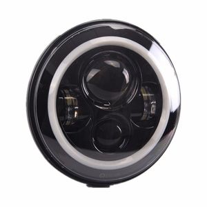 Nuevo <span class=keywords><strong>7</strong></span> pulgadas alto brillo Auto conversión motocicleta faro vehículo LED faros delanteros para coche todoterreno Wrangler - Product Image 6