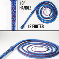 Nouveau produit 2026 Fouets d'équitation en cuir personnalisés 5 pieds, couleur fantaisie tricotée, fouet de taureau artisanal chaud pour l'entraînement des animaux de compagnie